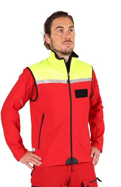 Safety Jacket with Zip-Off Sleeves